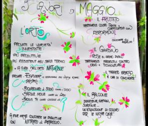 i lavori del mese di maggio 